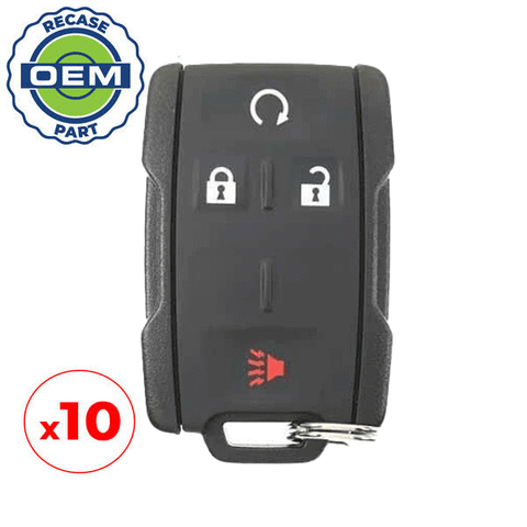 10 x 2014-2019 GM / 4-Button Keyless Entry Remote / PN: 22881480 / M3N32337100 (OEM Recase)