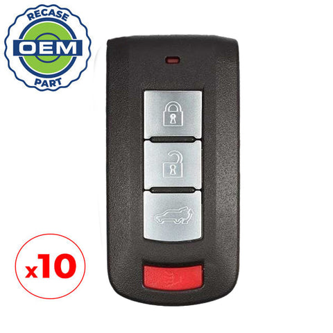 10 x 2015-2020 Mitsubishi Outlander / 4-Button Smart Key / PN: 8637A817 / OUC644M-KEY-N (OEM Recase)