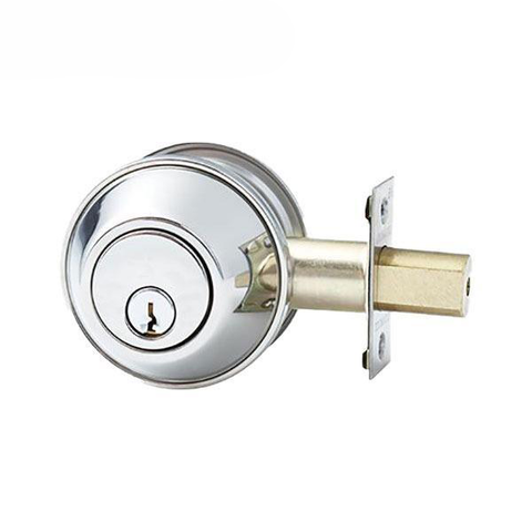 Premium Double Cylinder Deadbolt Lock - Bright Chrome