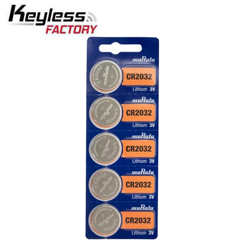 KeylessFactory - CR2032 - 3V Lithium Battery (5-Pack)