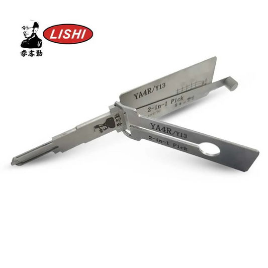 Original Lishi YA4R/Y13/IC50 2-in-1 Pick & Decoder Tool with anti-glare finish for Mack truck and Yale locks.