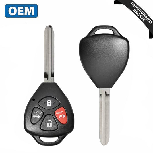 2009-2012 Toyota Corolla Venza / 4-Button Remote Head Key / PN: 89070-02270 / GQ4-29T (OEM Recase)