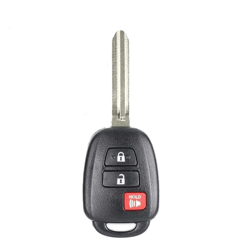 2013-2019 Toyota RAV4 Prius C / 3-Button Remote Head Key / PN: 89070-42820 / HYQ12BDM (H Chip) (OEM Recase)