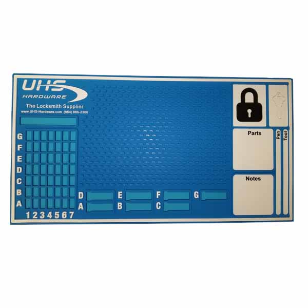 Deluxe Rekeying / Locking / Pinning Mat by UHS Hardware (10"x20″) - UHS Hardware