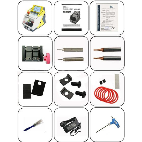 KUKAI - SEC-E9 Automatic Key Cutting Machine -  (Android Tablet Version) - UHS Hardware