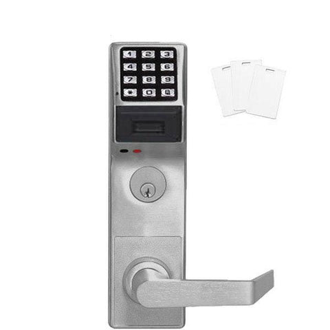 Trilogy PDL3500CRL Classroom PROX Mortise Lever Lock / w/ Audit Trail / Satin Chrome / Left Handed (Alarm Lock) - UHS Hardware