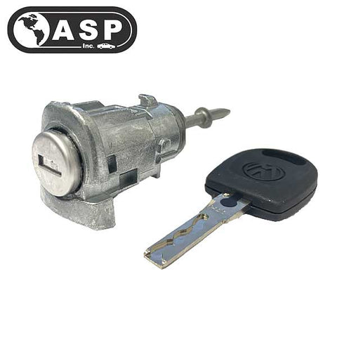 2001-2006 Volkswagen Audi / HU66 / LH Driver Door Lock Cylinder / Coded / D-31-129 (ASP) - UHS Hardware