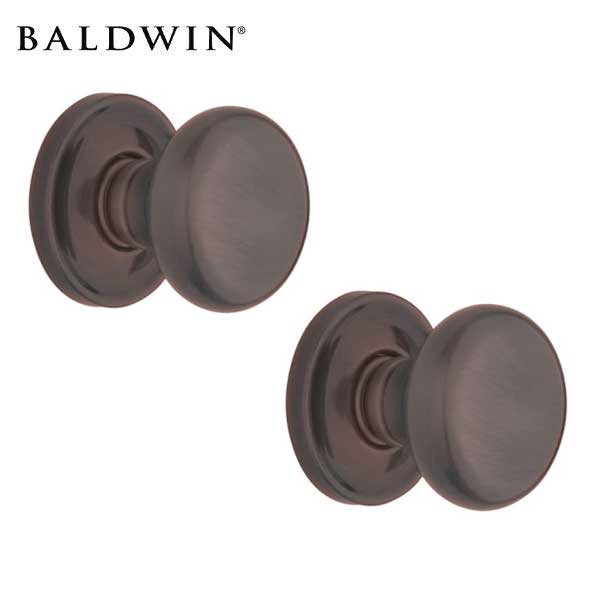 Baldwin Estate - 5015 Classic Knob Set - 5048 Circle Rose - 150 - Optional Finish - Passage/Privacy - Grade 2 - UHS Hardware