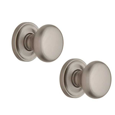 Baldwin Estate - 5015 Classic Knob - 5048 Circle Rose - 150 - Satin Nickel - Passage - Grade 2 - UHS Hardware