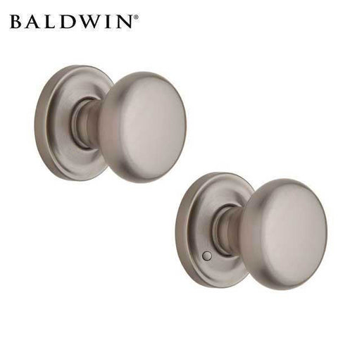 Baldwin Estate - 5015 Classic Knob Set - 5048 Circle Rose - 150 - Optional Finish - Passage/Privacy - Grade 2 - UHS Hardware