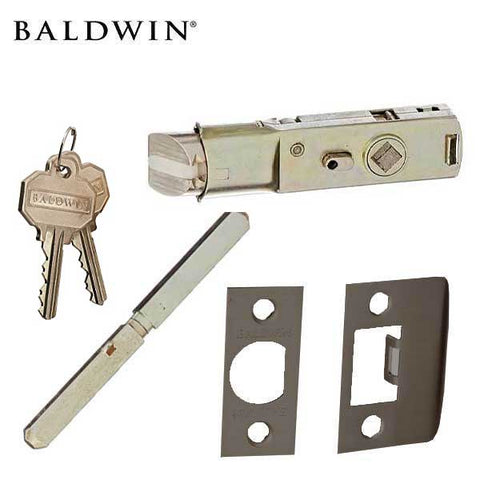 Baldwin Estate - 5205 Classic Knob - 5048 Circle Rose - 102 -Oil Rubbed Bronze - Entrance - Grade 2 - UHS Hardware