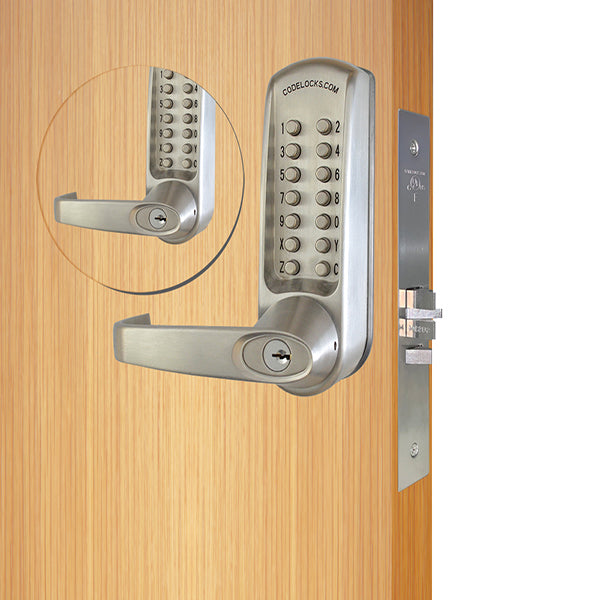 Code Locks - CL650 - Mechanical Lock - Heavy Duty - 2 3/4" Backset - Mortise Lock - Code In / Out - Optional Marine Grade - Grade 2 - UHS Hardware