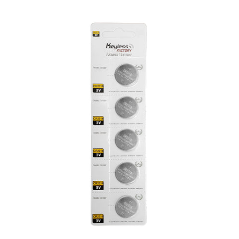 KeylessFactory - CR2016- 3V Lithium Battery (5-Pack) - UHS Hardware