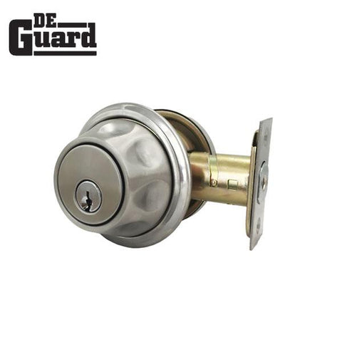 Premium Single Cylinder "Spin To Lock" Deadbolt - Satin Chrome - Grade 3 - SC1 - UHS Hardware