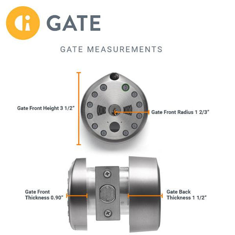 WiFi All-In-One Camera Deadbolt - w/ Multiple Functions - SC1 - Satin Nickel (GATE) - UHS Hardware