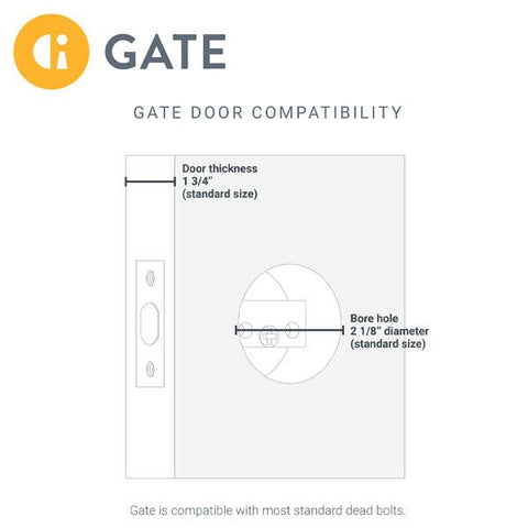 WiFi All-In-One Camera Deadbolt - w/ Multiple Functions - SC1 - Satin Nickel (GATE) - UHS Hardware