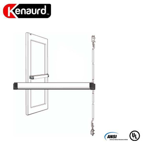 Heavy Duty Narrow Stile - Concealed Vertical Rod Exit Device - Grade 1 - Duranodic Bronze Finish - 48" - UHS Hardware