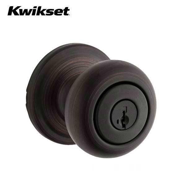 Kwikset - 745H - Hancock Knob  - Round Rose - Entrance - 11P - Venetian Bronze - SmartKey Technology - Fire Rated - UL Listed - Grade 2 - UHS Hardware