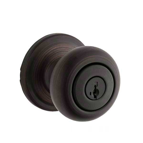 Kwikset - 745H - Hancock Knob  - Round Rose - Entrance - 11P - Venetian Bronze - SmartKey Technology - Fire Rated - UL Listed - Grade 2 - UHS Hardware