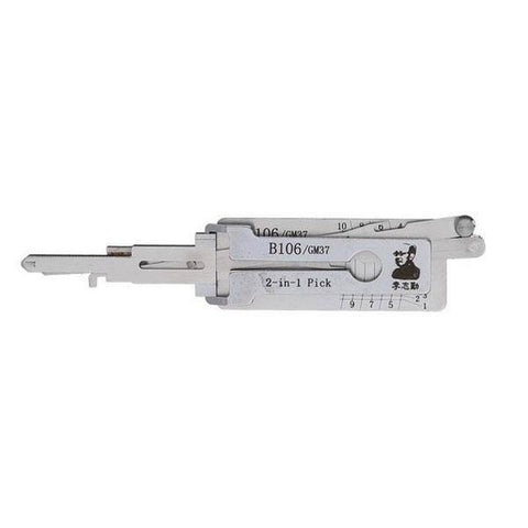 ORIGINAL LISHI GM37 / B106 / GM / 2-In-1 Pick & Decoder / Door & Trunk (non-warded) AG - UHS Hardware