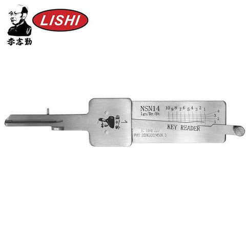 ORIGINAL LISHI Nissan / Infiniti / NSN14 / 10-Cut / Reader & Decoder / Ignition / Door & Trunk - AG - UHS Hardware