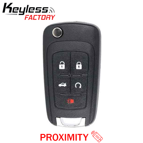 2010-2019 GM / 5-Button Flip Key / PEPS / PN: 13504199 / OHT01060512 / HU100 / PEPS (AFTERMARKET) - UHS Hardware