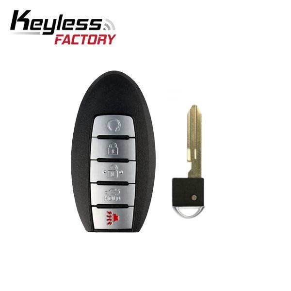 2016-2018 Infiniti / Nissan / 5-Button Smart Key / PN: 285E3-4RA0B / KR5S180144014 / (IC 204) (RSK-NIS-1618-5) - UHS Hardware