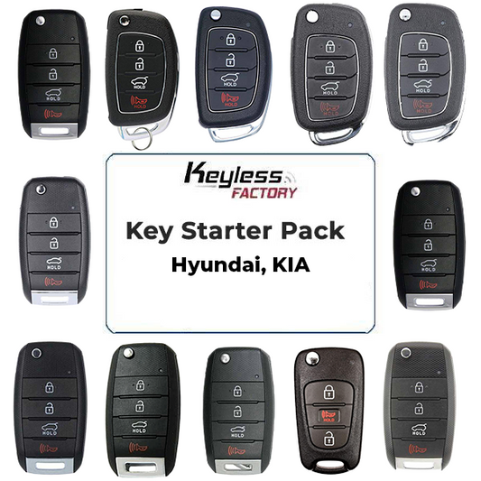 Remote Keys STARTER Pack / Hyundai, KIA / Flip Keys (16 Pieces - AFTERMARKET) - UHS Hardware